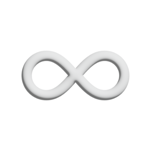 infinite icon 3d design for application and website presentation free png